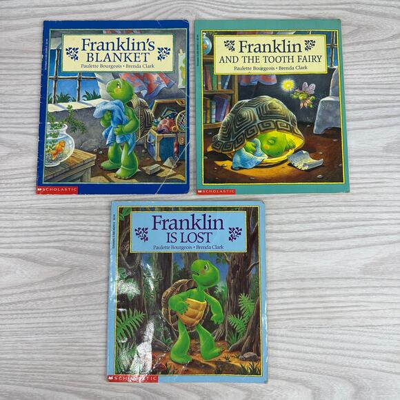 Lot of 7 Franklin the Turtle Paulette Bourgeois & Brenda Clark Storybook Series - Picture 10 of 13